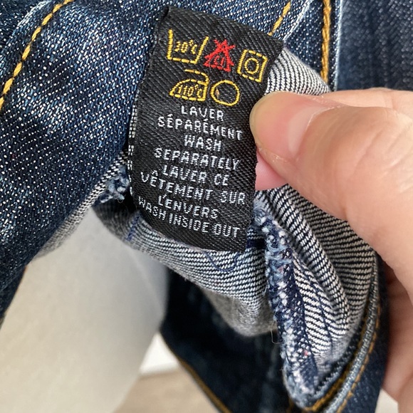 Super unique vintage huge bottom denim jacket - Picture 5 of 7